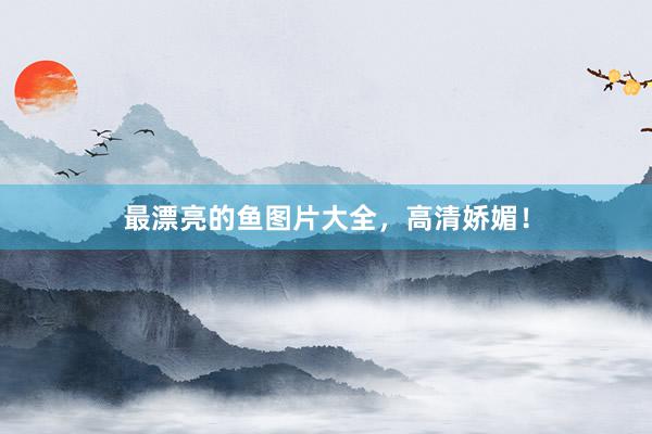 最漂亮的鱼图片大全，高清娇媚！